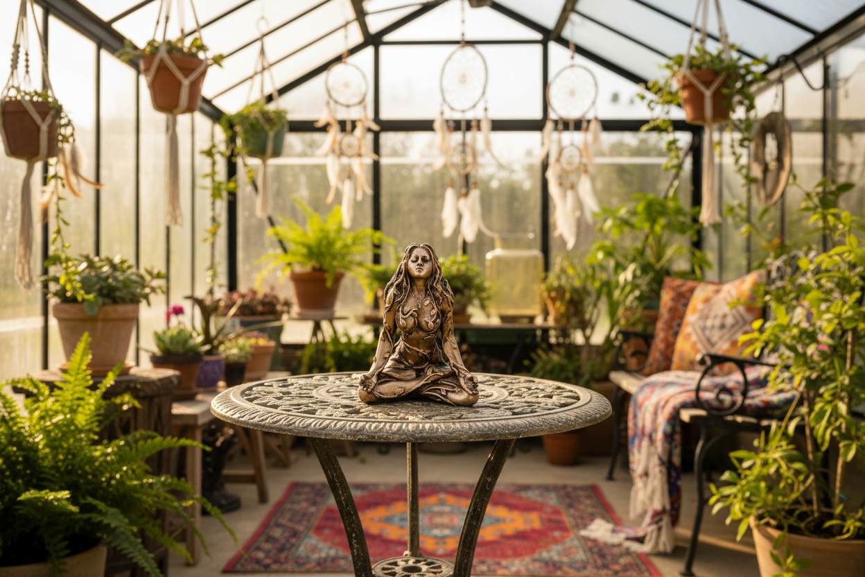 Mutter Erde Gaia Figur – Mini Spirituelle Deko für dein Boho-Zuhause