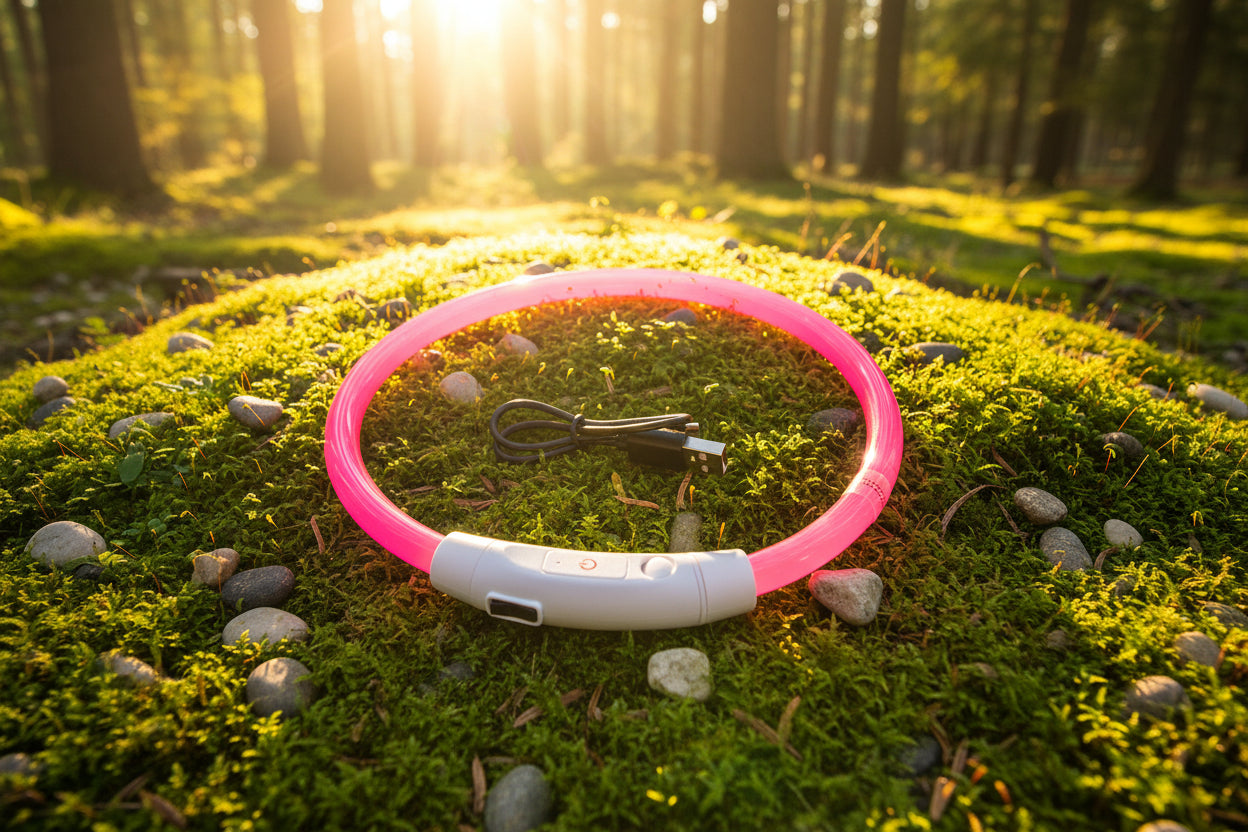 GlowGuard: Wiederaufladbares LED-Sicherheitshalsband
