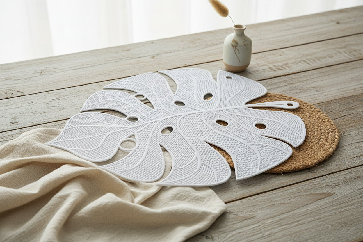 Monstera Elegance – Filigrane Design-Platzsets