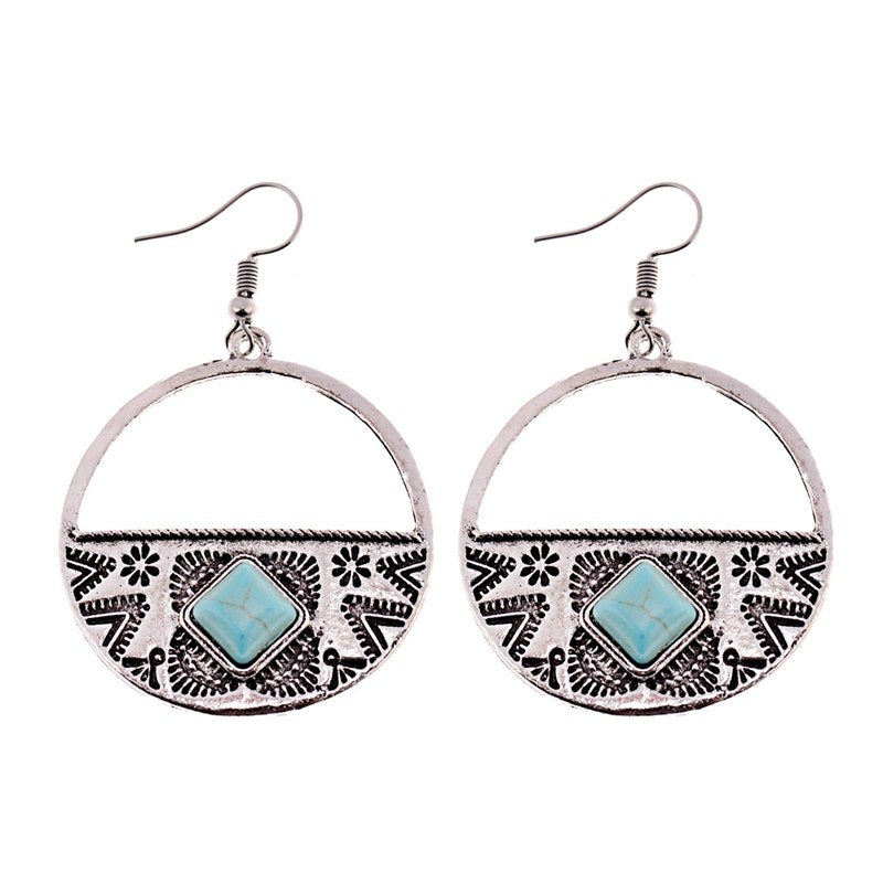 Vintage Galaxie – Ornament-Ohrringe im Ethno-Chic