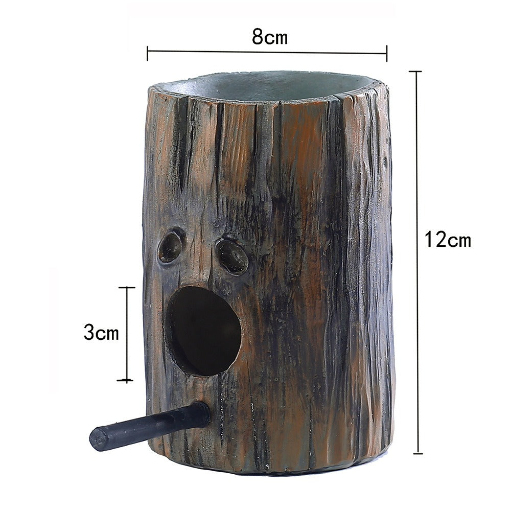 Wood Spirit – Rustikale Vogelfutterstation & Nest