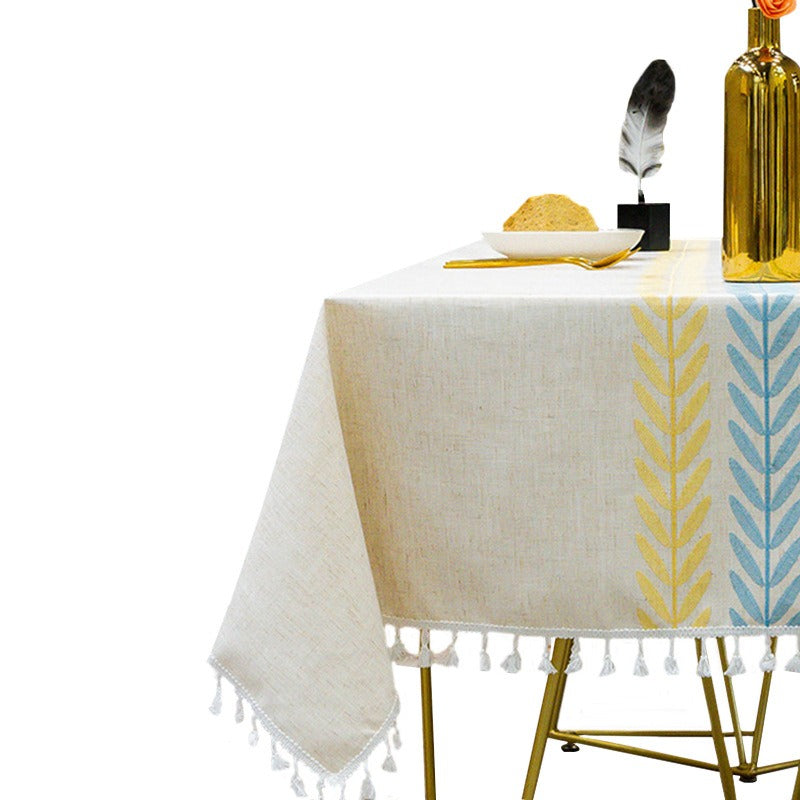 Nordic Breeze – Leinen-Look Tischdecke