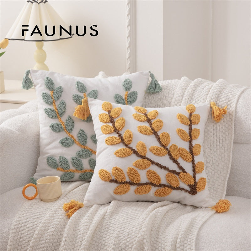 Boho Tufted-Kissenhülle „Willow-Serie“ mit Quasten