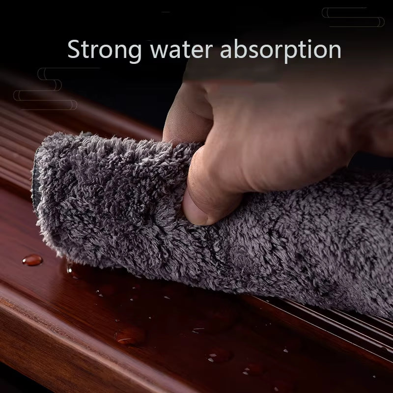 Zen Tea Towel – Dickes, Weiches und Absorbierendes Küchentuch aus Plüsch-Imitation von Hirschleder