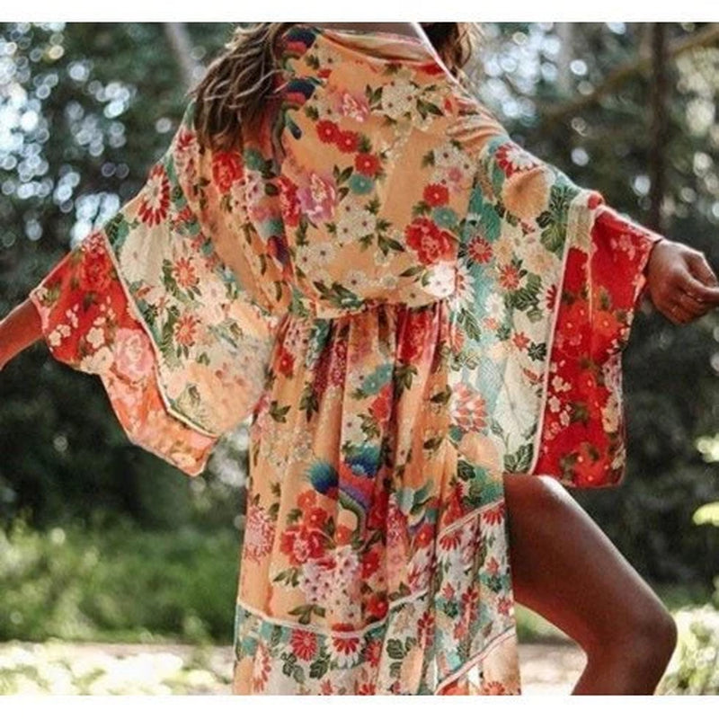 Floral Kimono Boho Cardigan