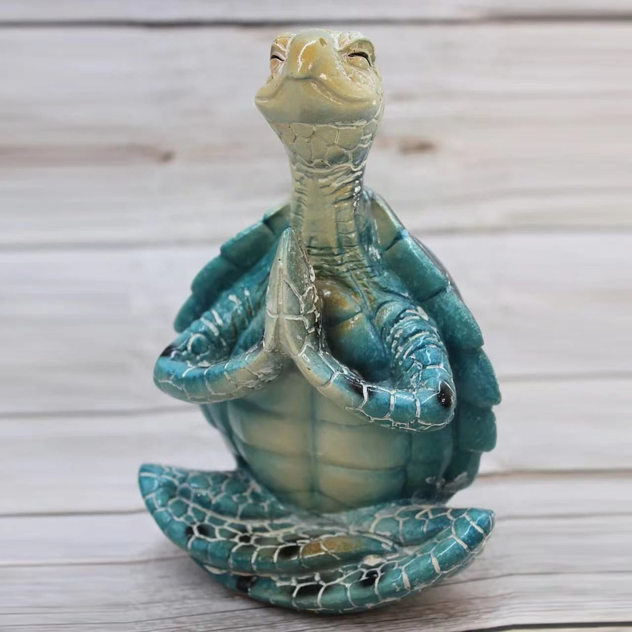 Deko-Figur „Zen-Schildkröte“ aus Kunstharz
