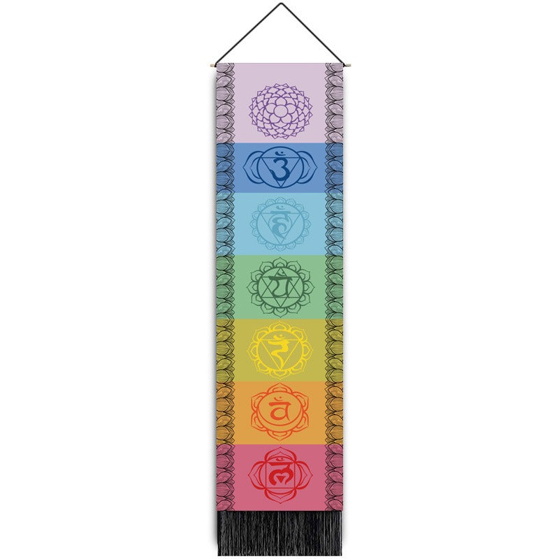 Vertical Soul: Handgefertigter Boho-Wandteppich mit Quasten