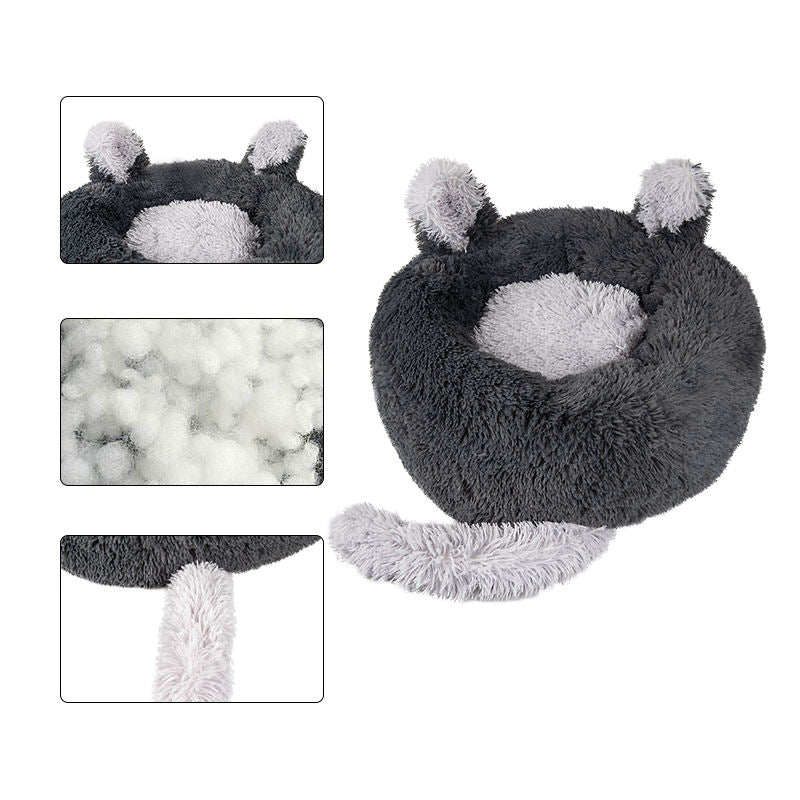 Bunny Dreams: Kuscheliges Haustierbett mit Hasenohren & Extra-Polsterung