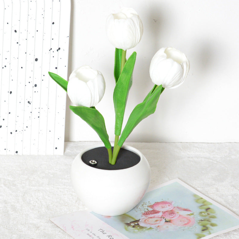 Soft Glow Tulip – Dimmbare LED-Blumenlampe & Event-Highlight
