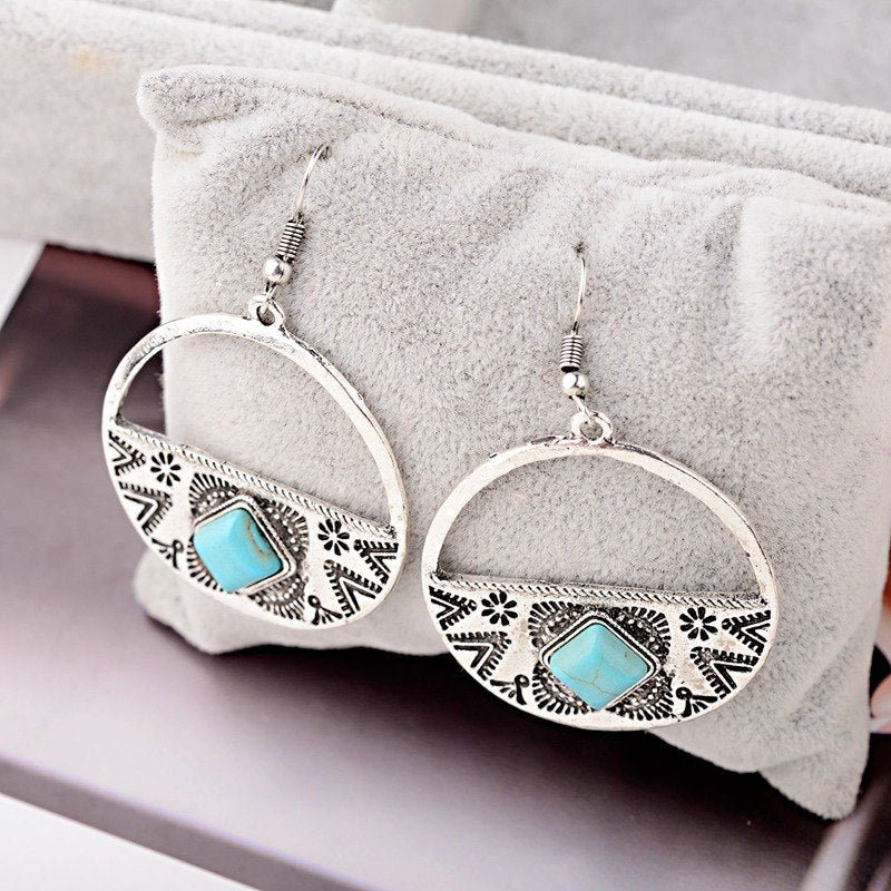 Vintage Galaxie – Ornament-Ohrringe im Ethno-Chic