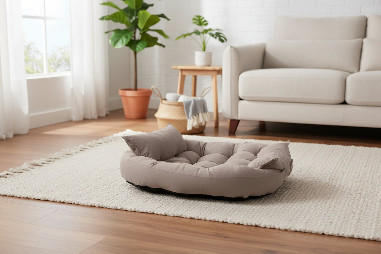 Cloud Comfort: Faltbares Premium-Hundesofa in Wildleder-Optik