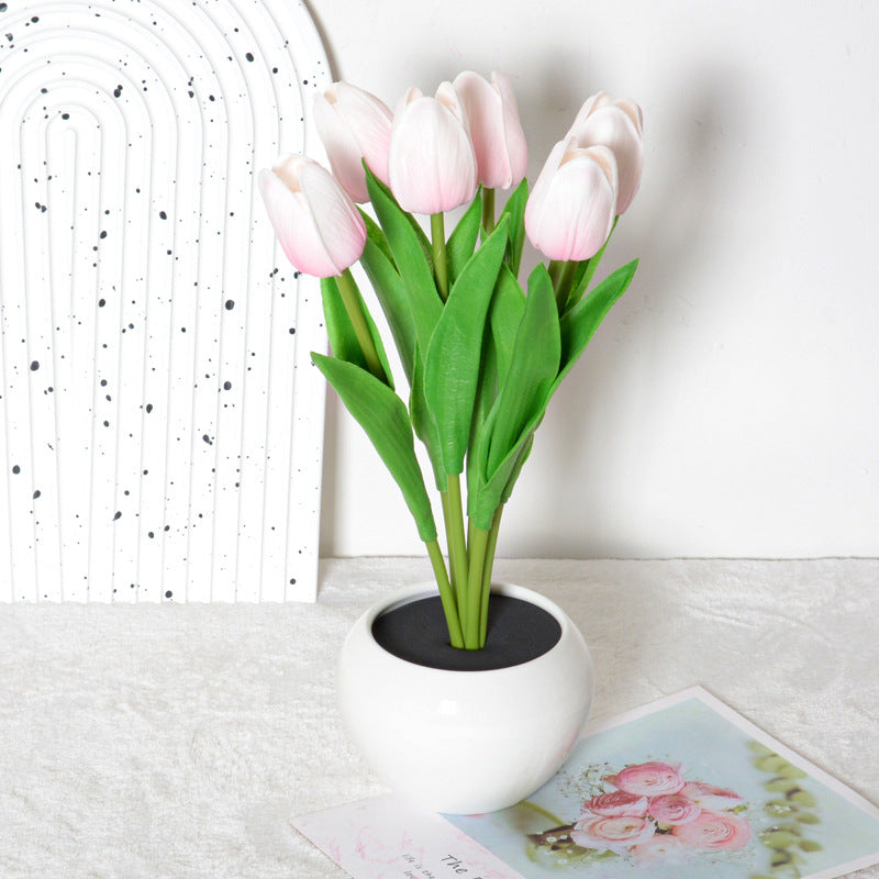 Soft Glow Tulip – Dimmbare LED-Blumenlampe & Event-Highlight