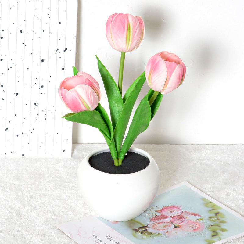 Soft Glow Tulip – Dimmbare LED-Blumenlampe & Event-Highlight