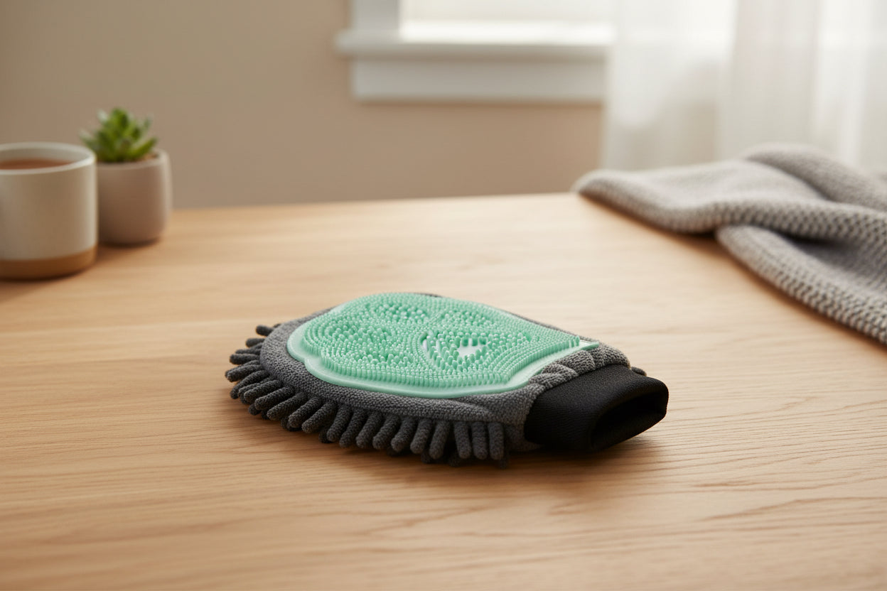 Cloud Groomer: Doppelseitiger Pflege- & Massagehandschuh