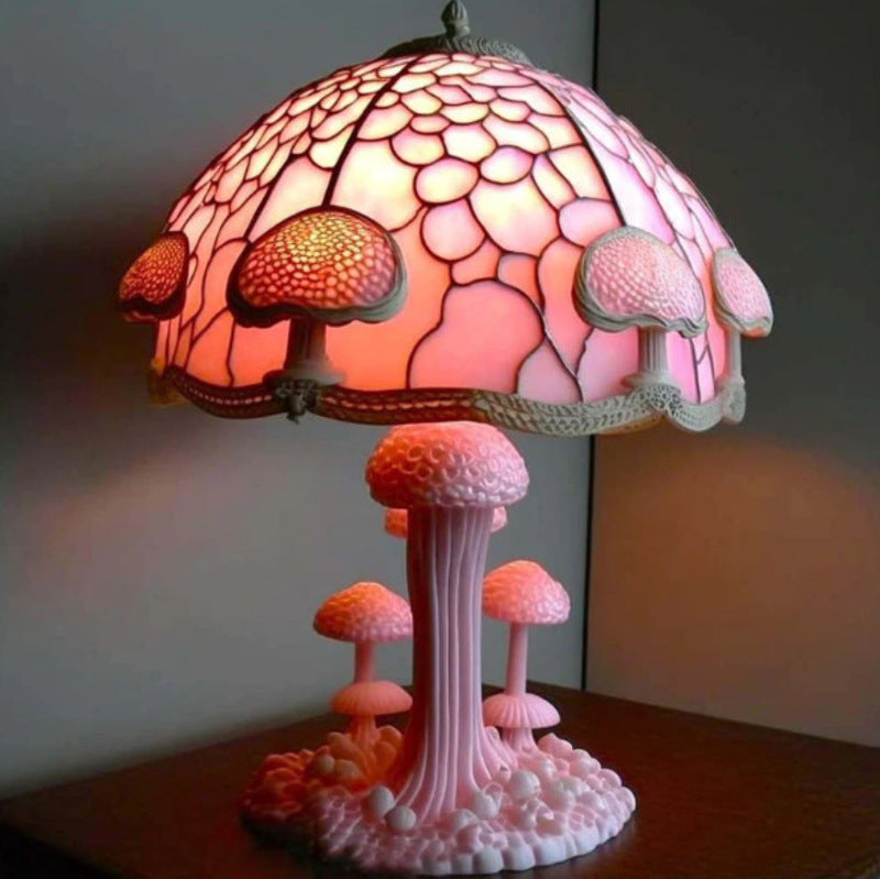 Magic Shroom – Illusions-Pilzlampe im Tiffany-Stil