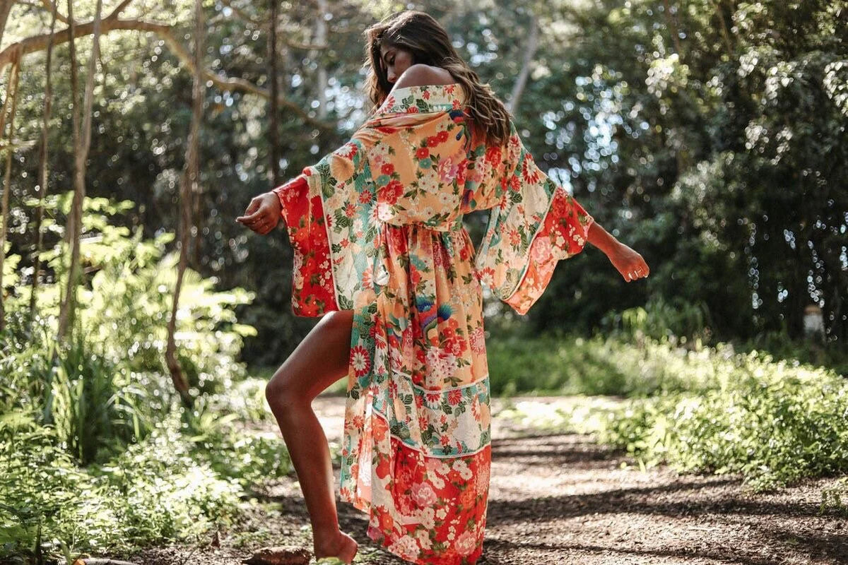 Floral Kimono Boho Cardigan