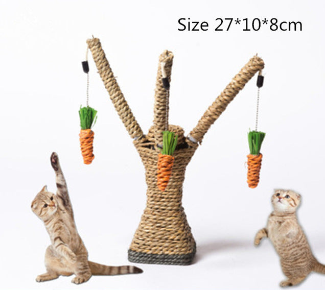 Kleiner Katzenbaum aus Sisal & Stroh – Spiel- und Kratzspaß für Katzen