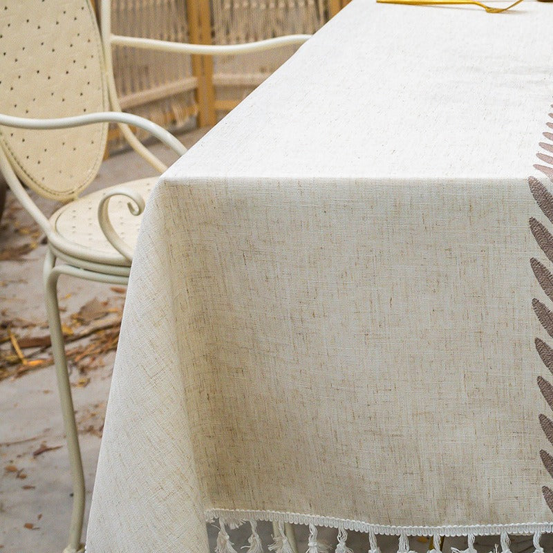 Nordic Breeze – Leinen-Look Tischdecke