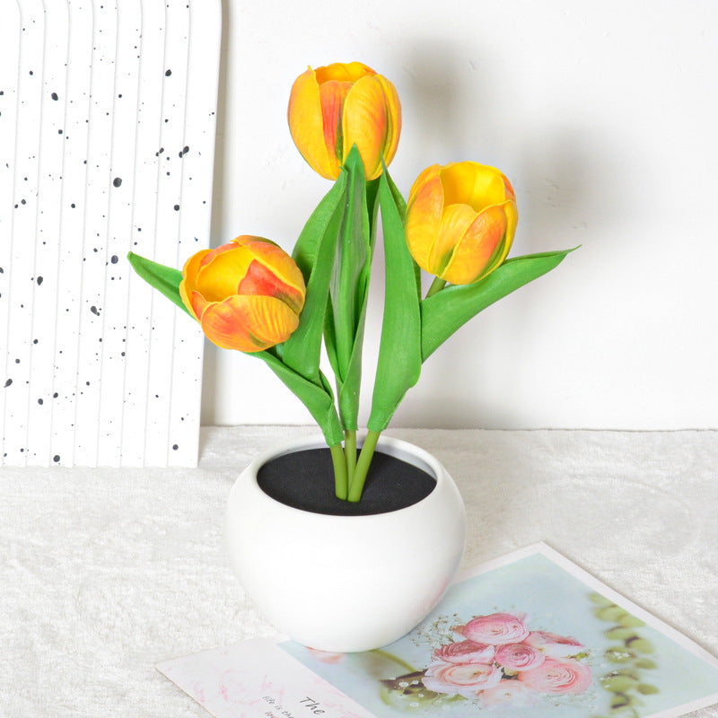 Soft Glow Tulip – Dimmbare LED-Blumenlampe & Event-Highlight