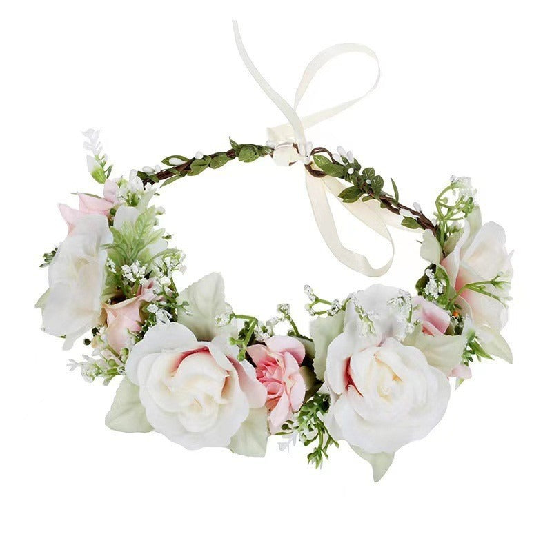 Boho Romance – Prachtvoller Rosen- & Blütenkranz