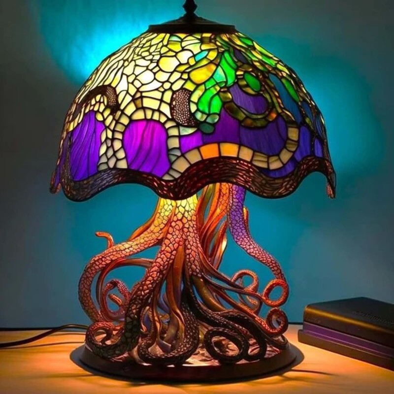 Magic Shroom – Illusions-Pilzlampe im Tiffany-Stil
