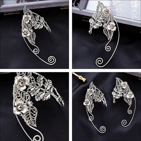 Elegante Legierungs-Ohr-Clips im Feen-Design – Zarte Nativity-Dekor-Ohrstecker für Frauen