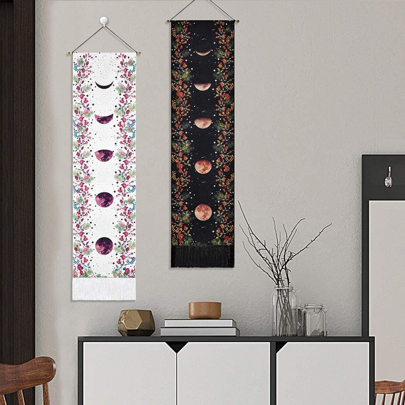 Vertical Soul: Handgefertigter Boho-Wandteppich mit Quasten