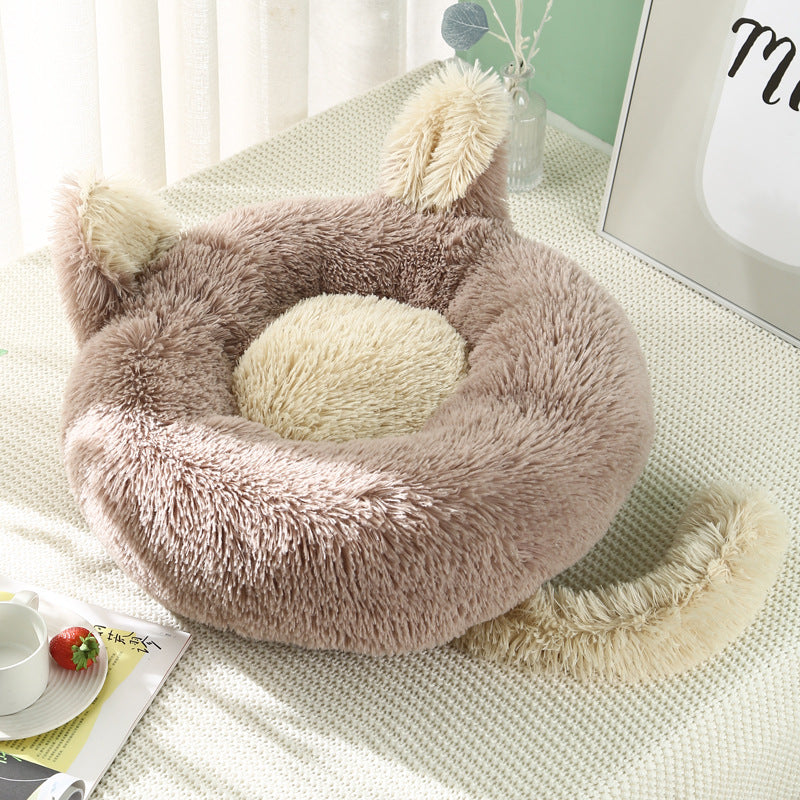 Bunny Dreams: Kuscheliges Haustierbett mit Hasenohren & Extra-Polsterung