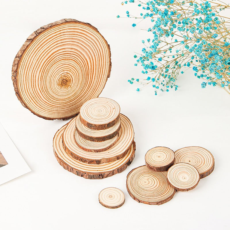 Woodland Canvas: Naturbelassene Kiefernholz-Scheiben für DIY & Deko