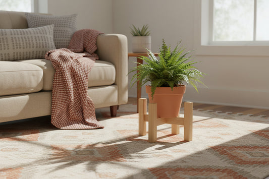 Bamboo Lift: Kleiner Pflanzenhocker & Deko-Podest