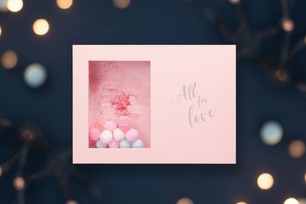 Pastel Dream – Dreidimensionale Geschenkbox mit Sichtfenster