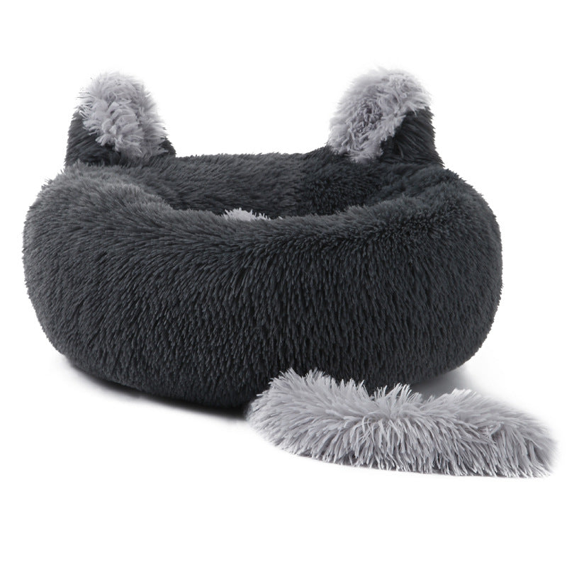 Bunny Dreams: Kuscheliges Haustierbett mit Hasenohren & Extra-Polsterung