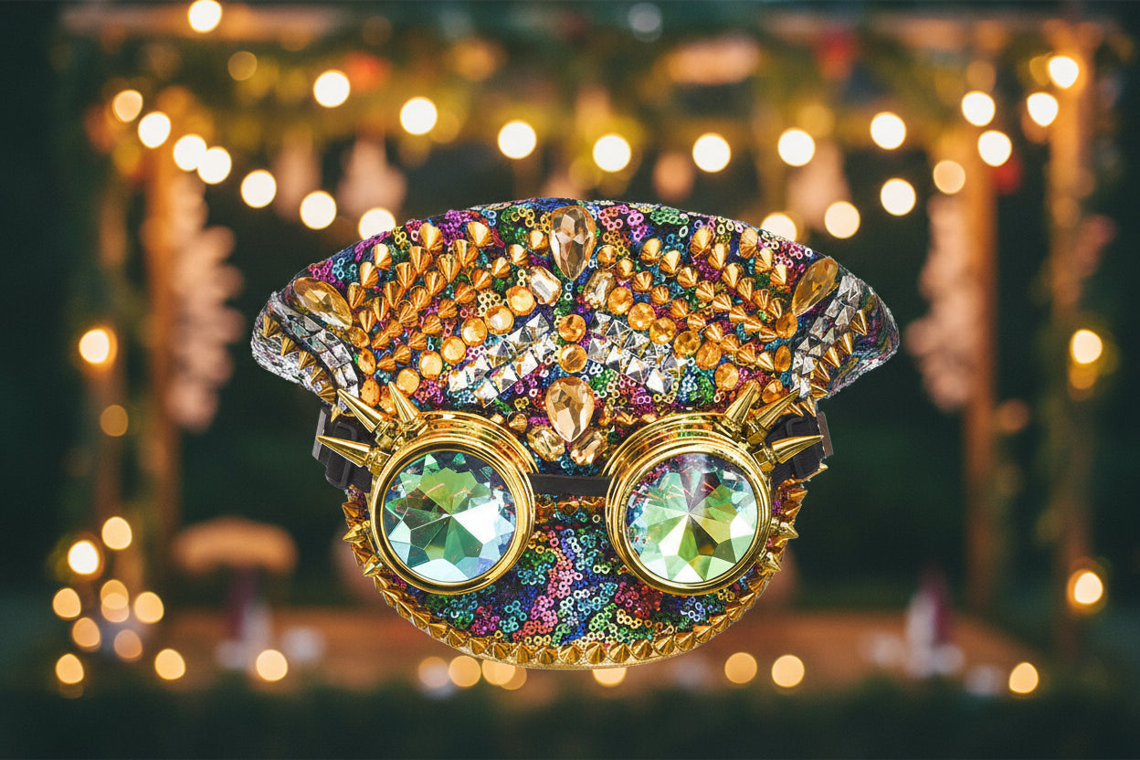 Shine on Stage: Dein Festival-Hut mit Pailletten & Diamant-Glow