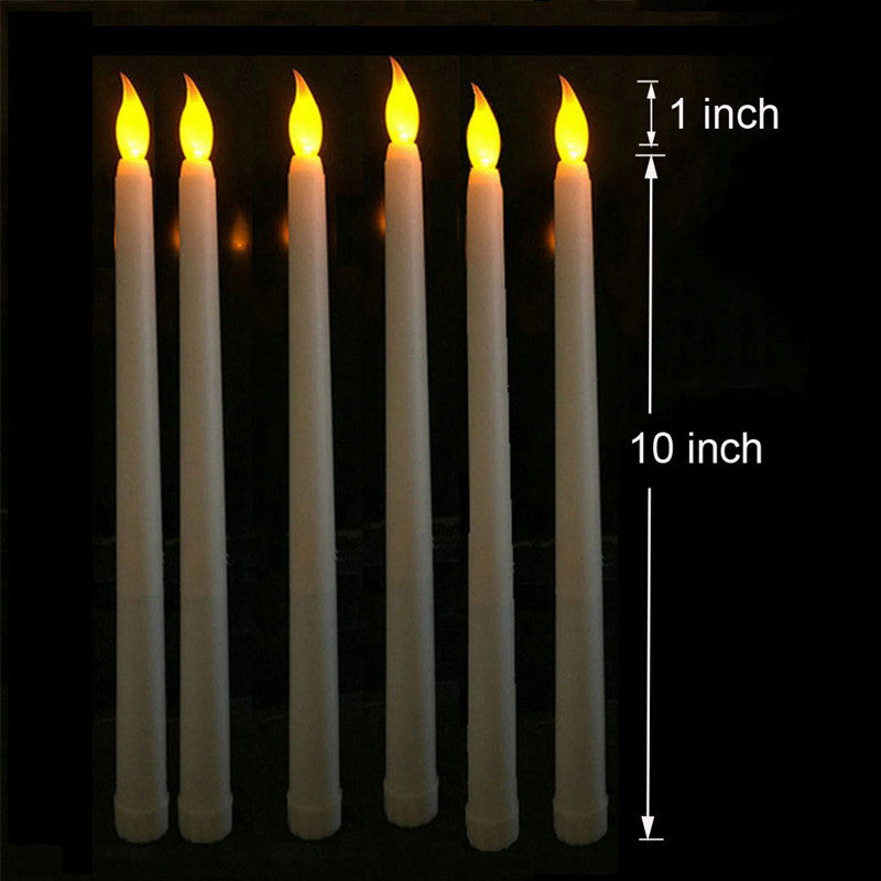 28cm Remote Control LED Electronic Candle Rod Wax Plastic Simulation Wedding Decoration Christmas Day Wedding Birthday Decoration