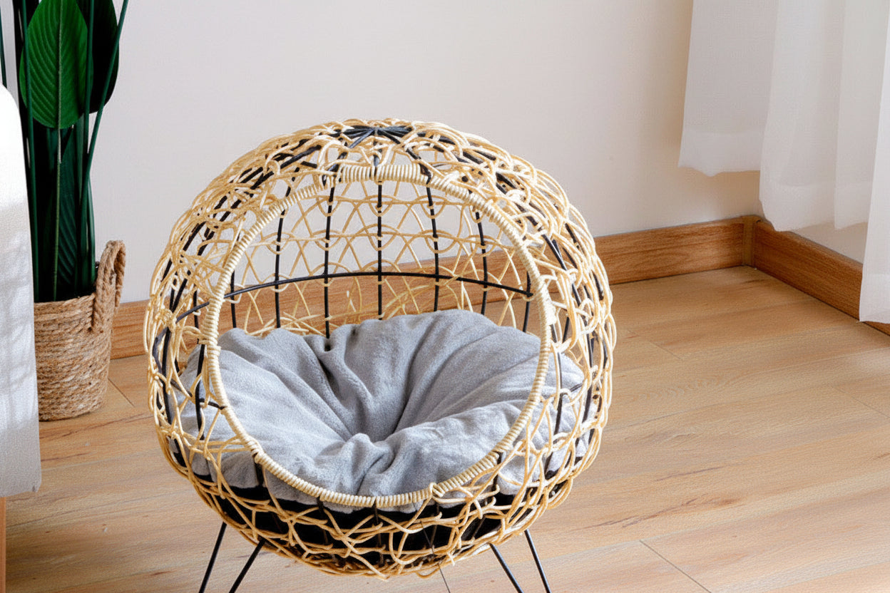 Boho-Thron „Wolkenhöhle“ – Elegantes Flecht-Nest