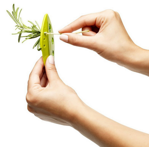 Green Spirit: Blattförmiger Kräuterentkerner für frische Kräuter & Kale-Chips