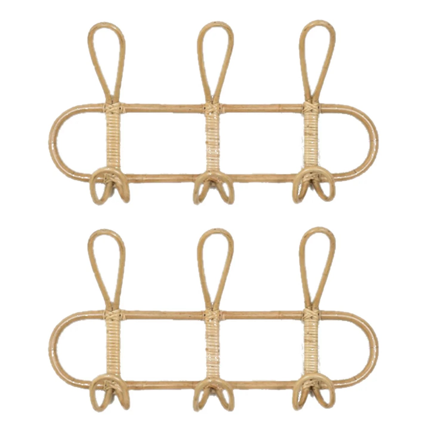 Naturtalent – Handgeflochtene Rattan-Wandgarderobe