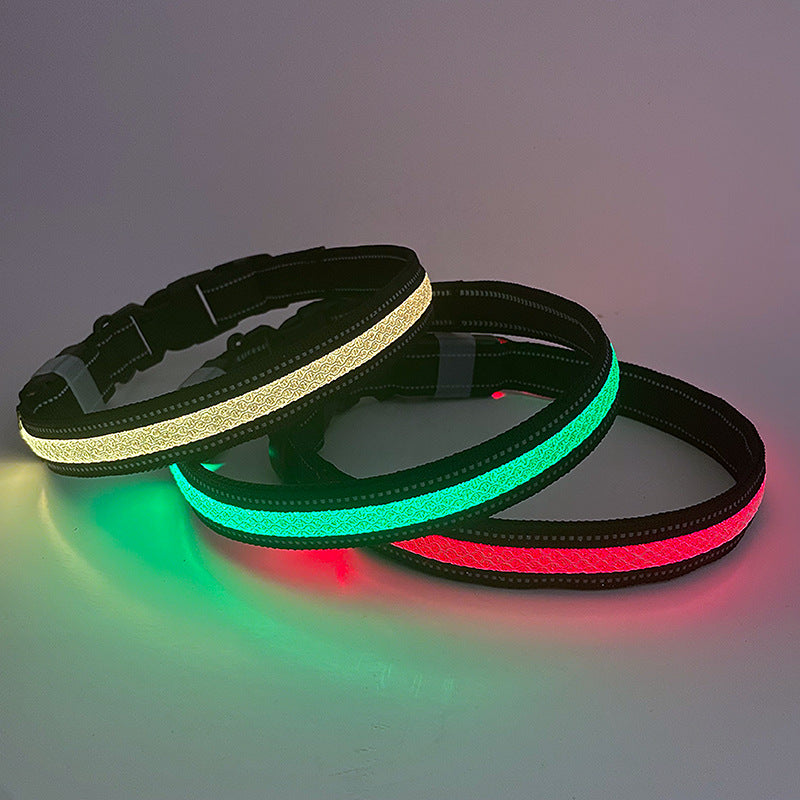 Luminous Pup – USB-aufgeladenes LED-Halsband für Hunde & Katzen