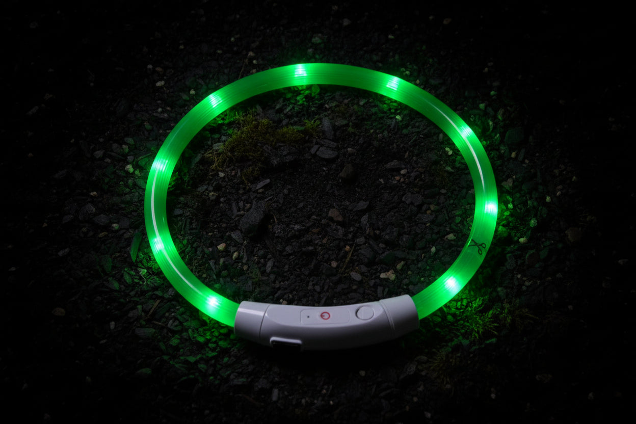 GlowGuard: Wiederaufladbares LED-Sicherheitshalsband