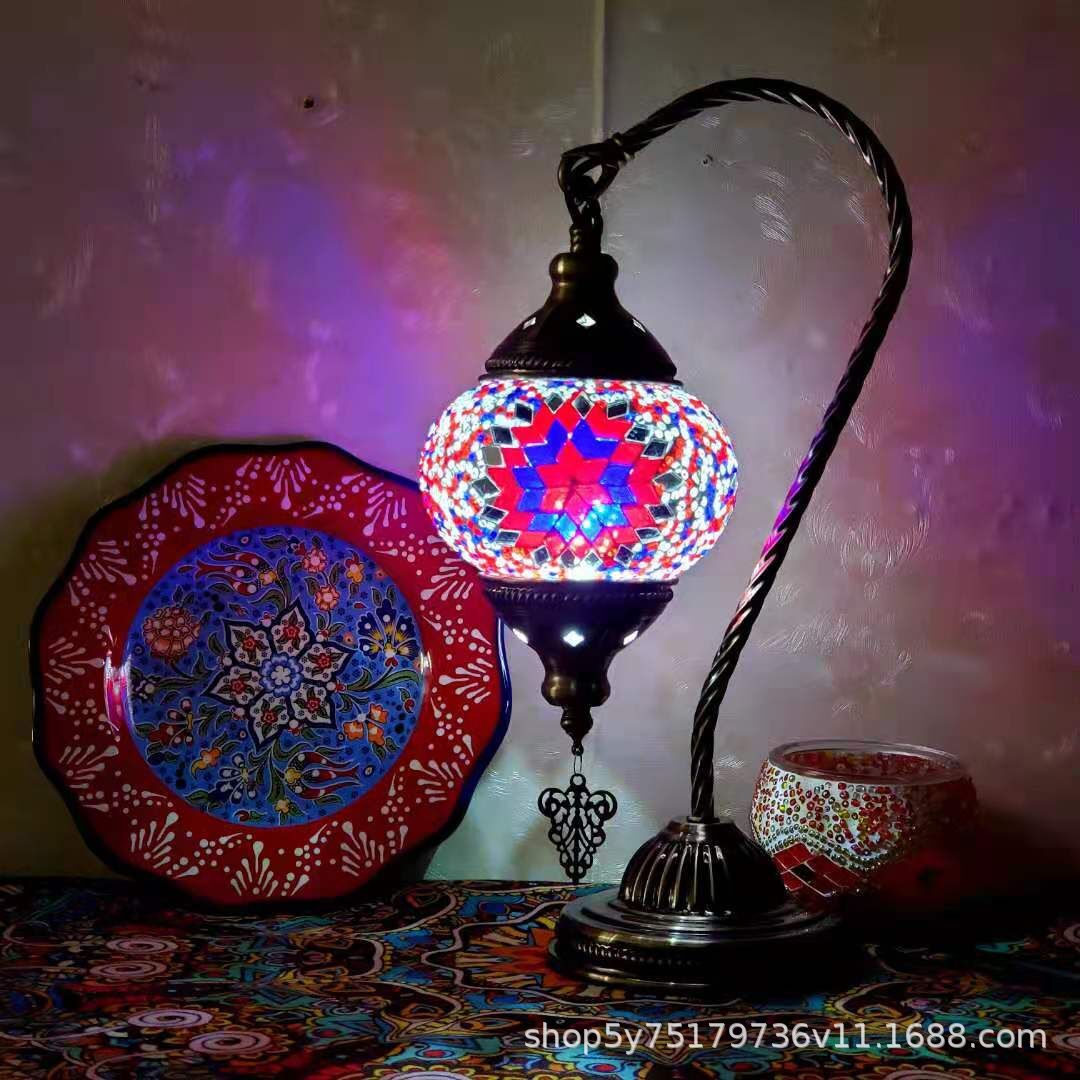 Boho-Mosaiklampe im marokkanischen Stil – stimmungsvolle Beleuchtung für Zuhause & Café