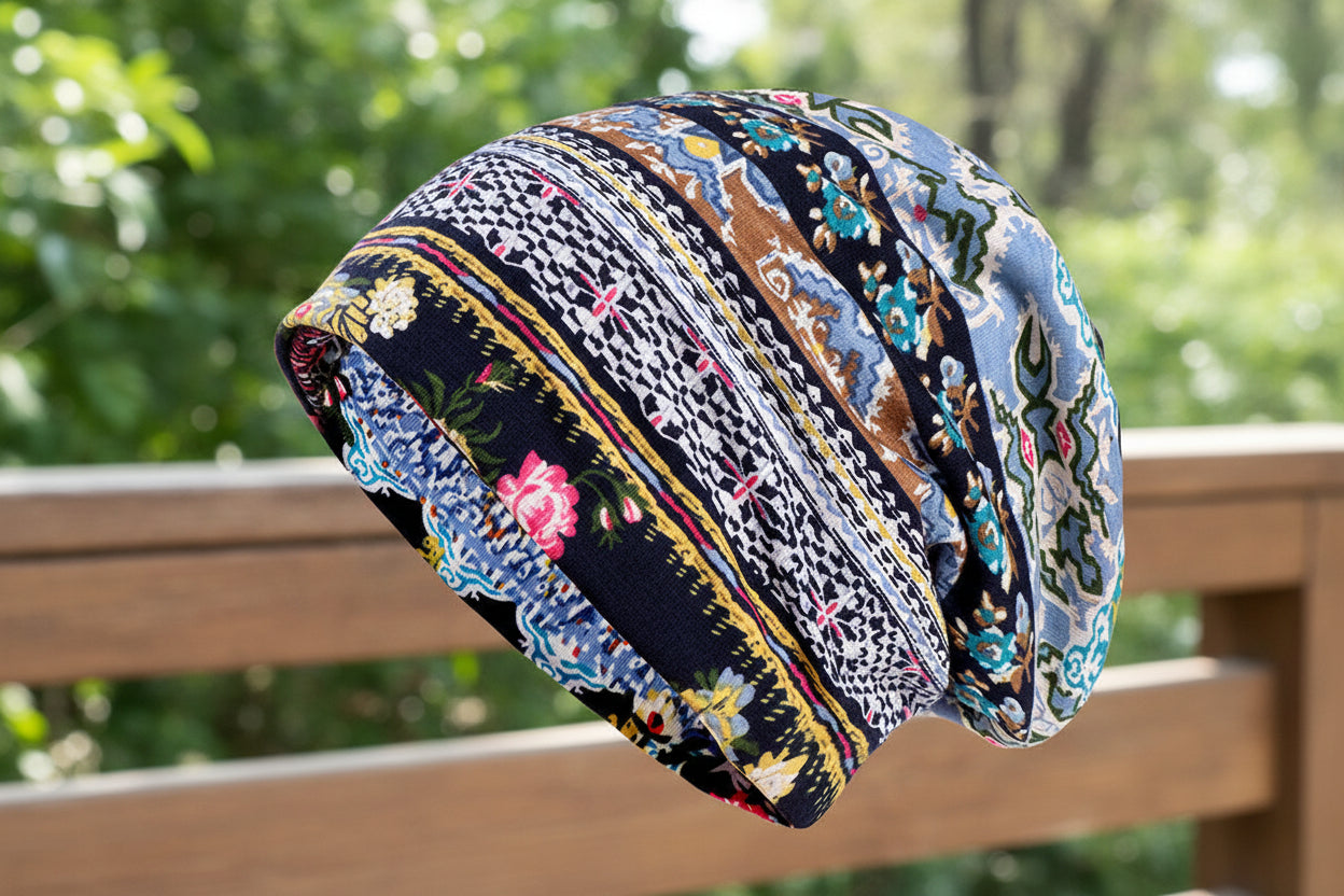Boho-Spirit für jeden Tag: Deine Print-Beanie