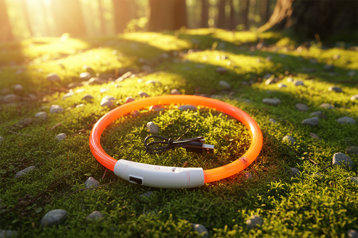 GlowGuard: Wiederaufladbares LED-Sicherheitshalsband
