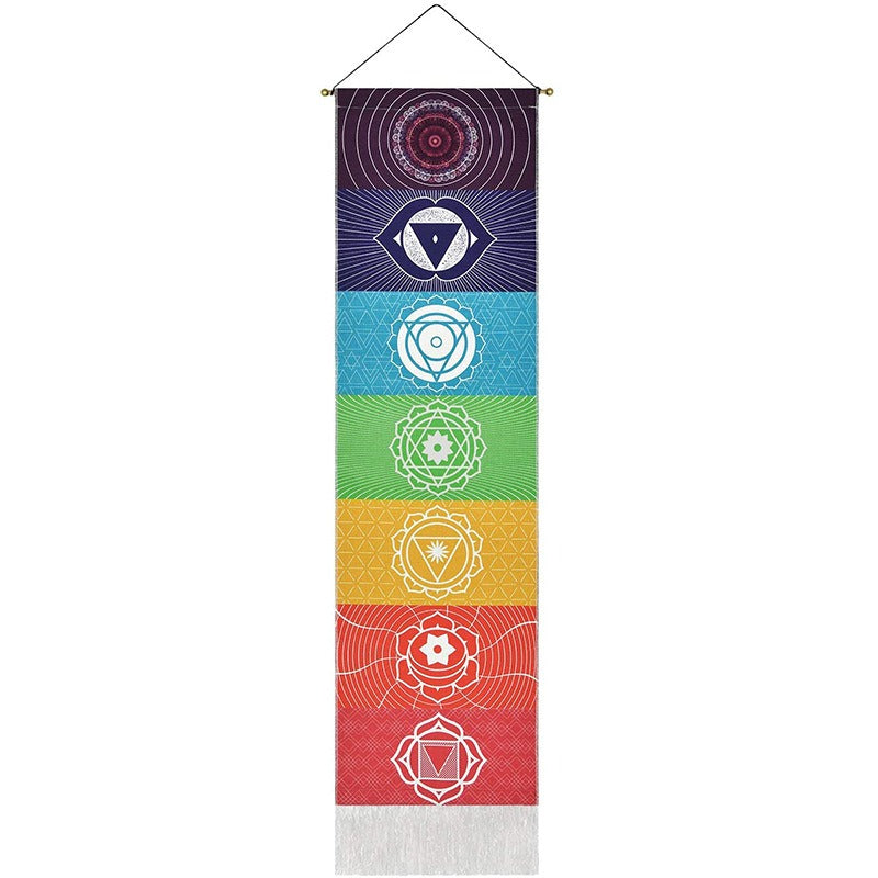 Vertical Soul: Handgefertigter Boho-Wandteppich mit Quasten