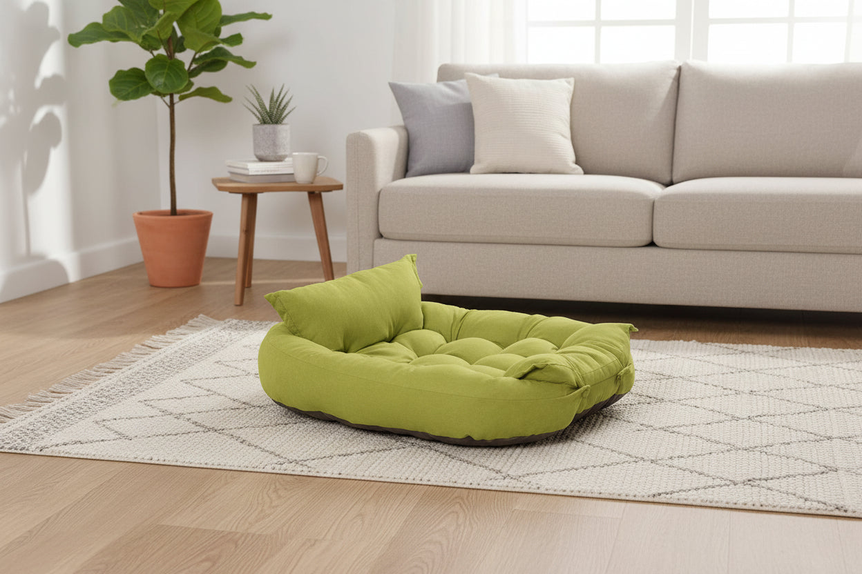 Cloud Comfort: Faltbares Premium-Hundesofa in Wildleder-Optik
