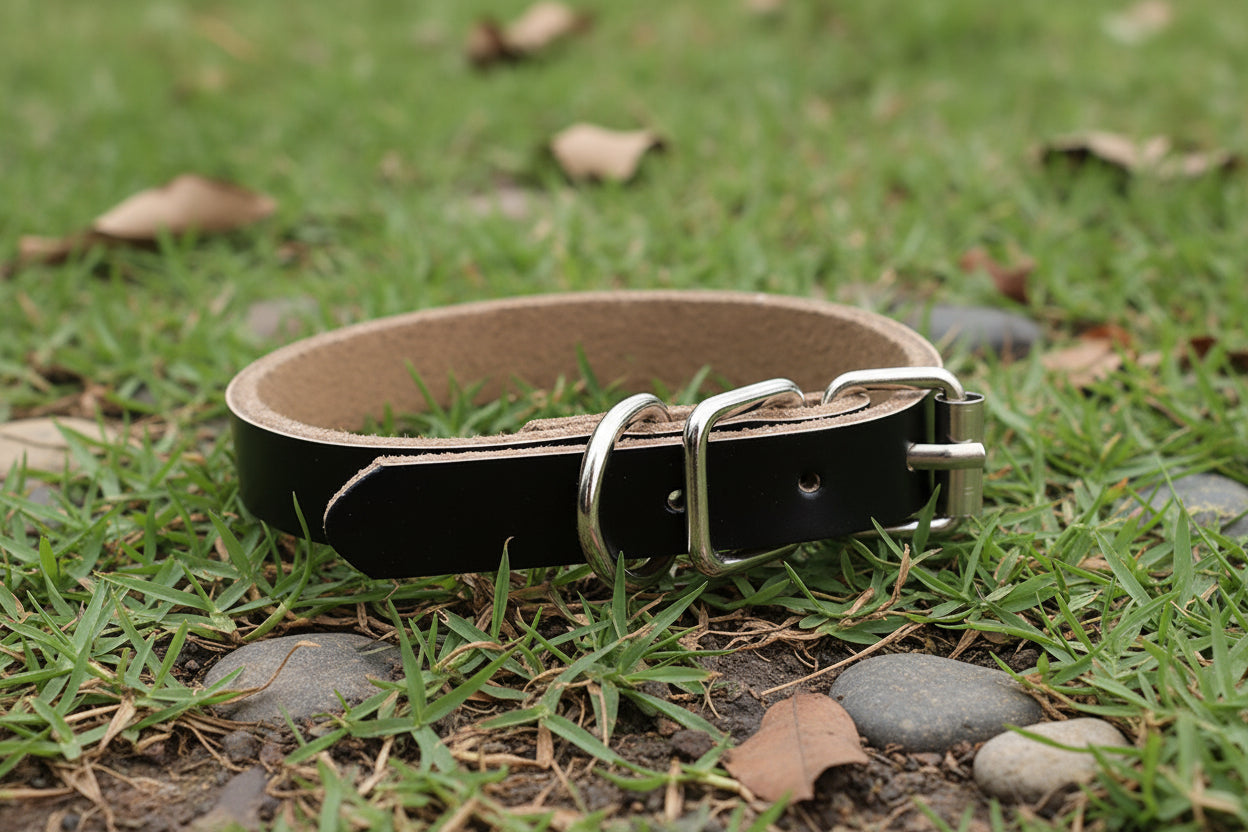 Timeless Spirit: Klassisches Echtleder-Halsband für natürliche Eleganz