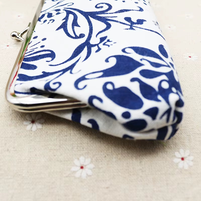 Long Coin Purse Wallet Women Vintage National Wallet Card Holders Hasp Printing Creative Clutch Bag Good Gift Women'S Purses