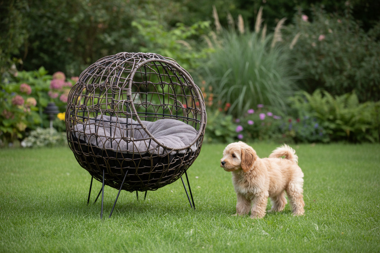 Boho-Thron „Wolkenhöhle“ – Elegantes Flecht-Nest