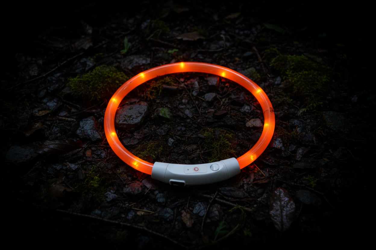 GlowGuard: Wiederaufladbares LED-Sicherheitshalsband