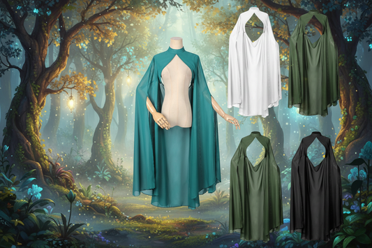 Midnight Fantasy – Fließender Chiffon-Umhang