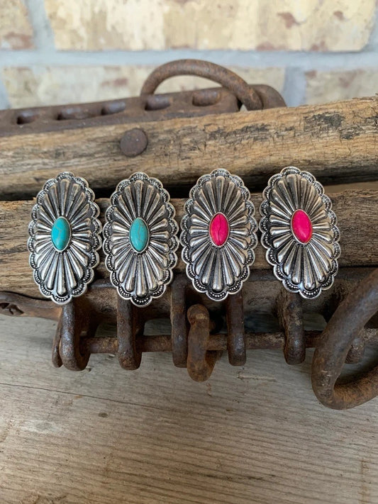 Desert Bloom: Vintage-Statement-Ohrringe mit Ethno-Prägung